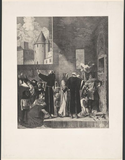 Bernard Délicieux Frees Prisoners from the Dungeons of the Inquisition in Carcassonne