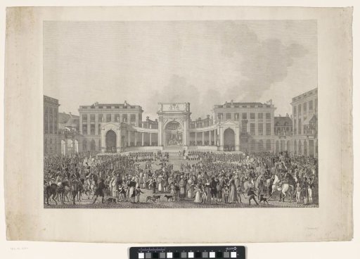 Inauguration of King William I at the Place Royale