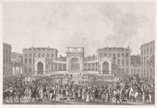 Inauguration of King William I at the Place Royale