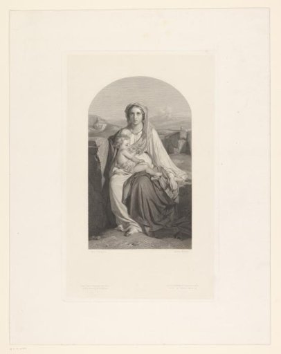 Mary with Child in the Desert