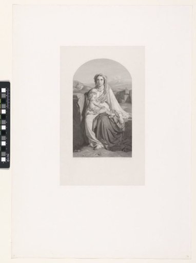 Mary with Child in a Rocky Landscape