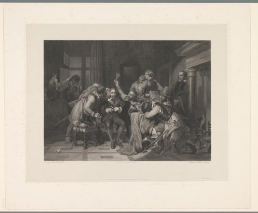 Interior with a Reading Man Among Drunken Figures