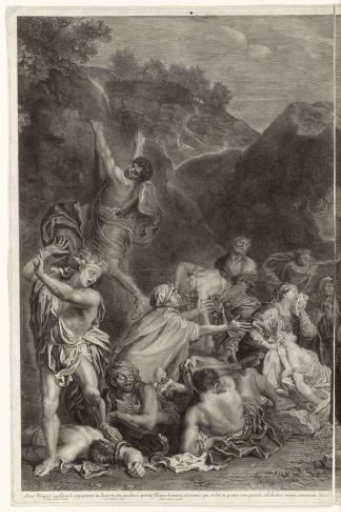 The Raising of the Brazen Serpent (Left Half)
