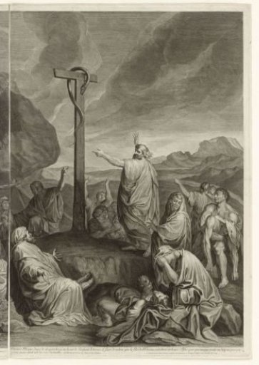 The Raising of the Brazen Serpent (Right Half)