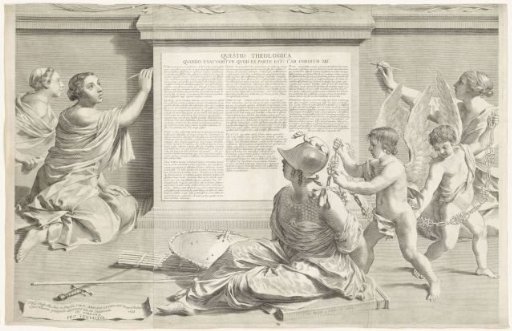 Two parts of the promotional print of Antoine Talon