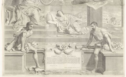 Two parts of the promotional print of Antoine Talon