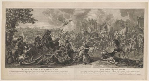 Alexander the Great defeats Darius in a field battle