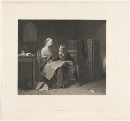 Interior with Mother and Son