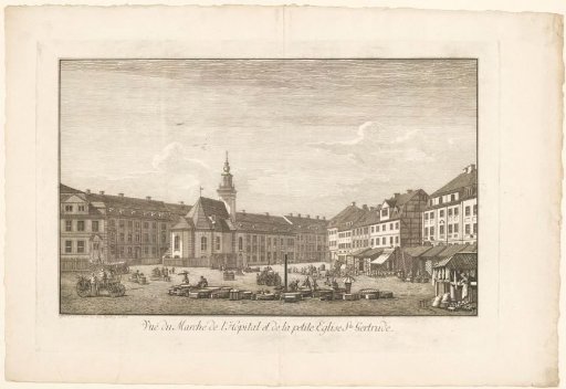 View of the Gertraudenkirche on the Spittelmarkt in Berlin