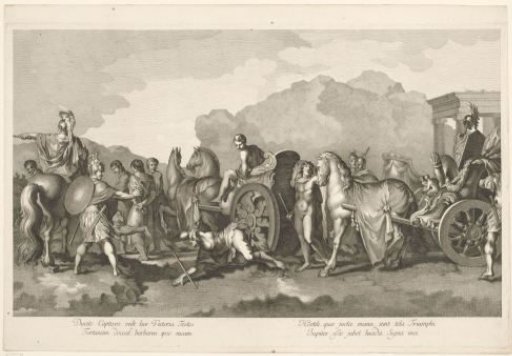 Military procession with a fallen soldier