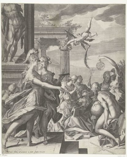 Minerva Accompanies Painting to Her Place Among the Sciences