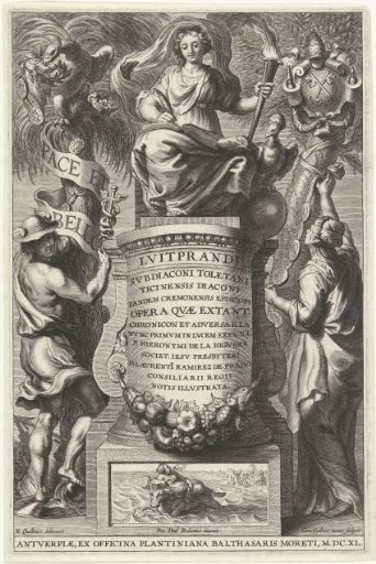 History Seated on a Throne