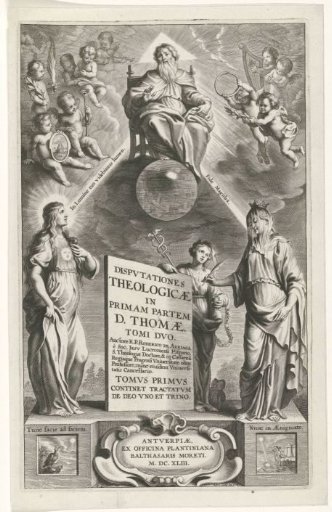 Allegorical Title Page with God the Father and Personifications of Light and Faith