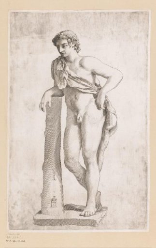 Statue of a young nude faun