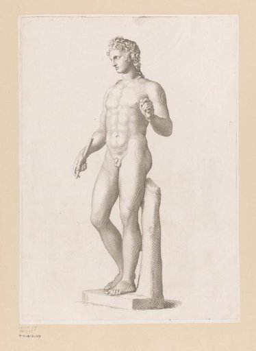Statue of a nude young man