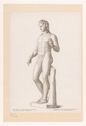 Statue of a nude young man