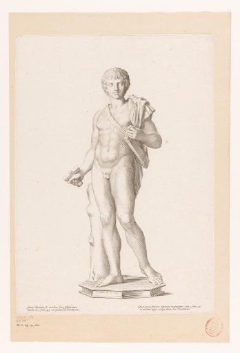 Statue of a young gladiator