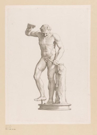 Statue of a faun with panpipes