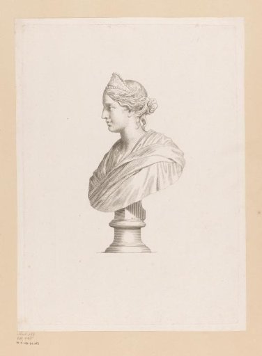 Bust of a Roman lady in profile