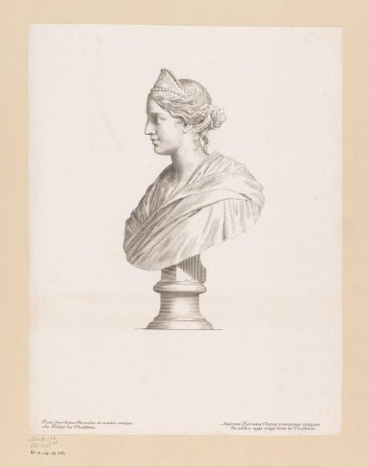 Bust of a Roman lady in profile