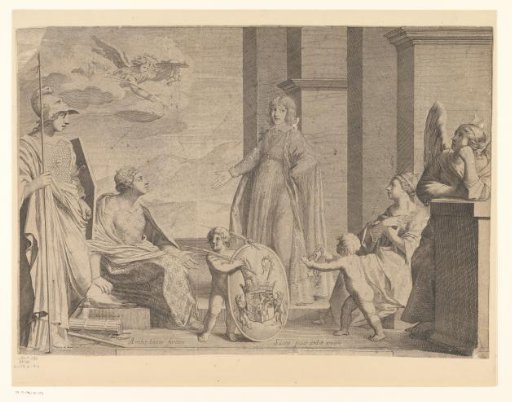 Hendrik II van Savoye met Minerva, Frankrijk en anderen