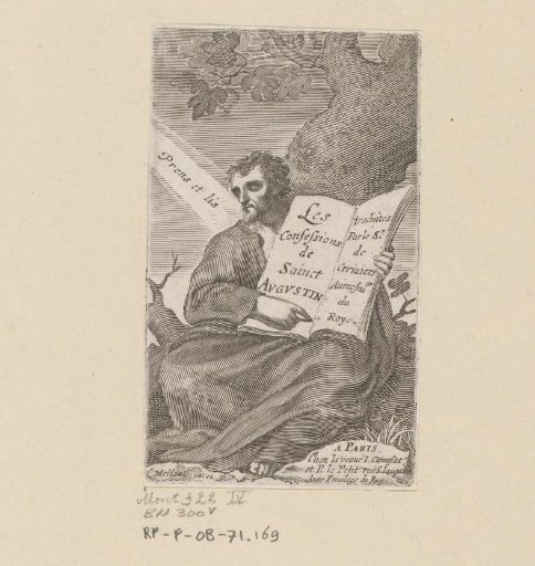 St. Augustine seated at the foot of a tree