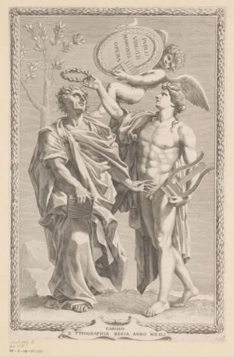 Apollo crowns Publius Vergilius Maro