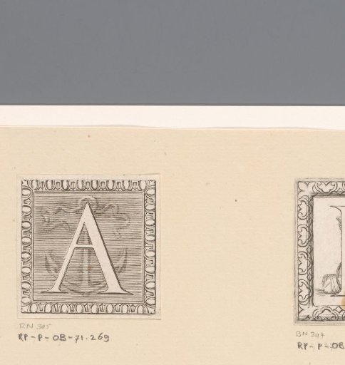 Letter A with anchor