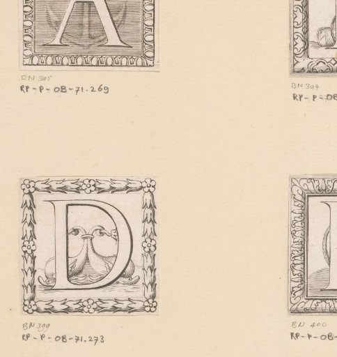 Letter D with two dolphins