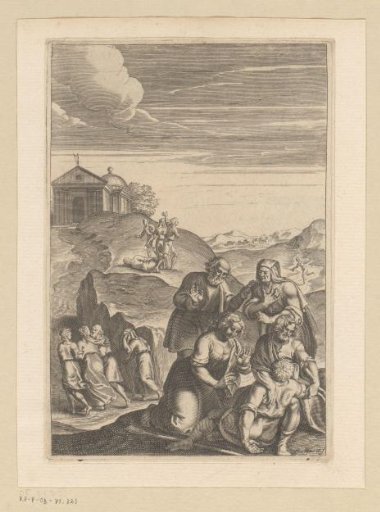 Menandre and Lerice with their daughter Silvanire find Agalante exhausted in the arms of Hylas on the way to the temple
