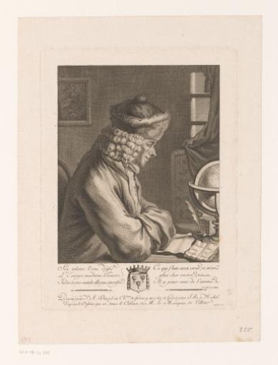 Voltaire at his writing desk