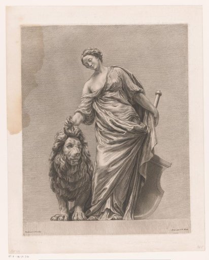 Woman with a lion