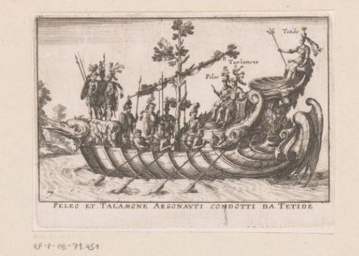 Ship with Argonauts and Thetis