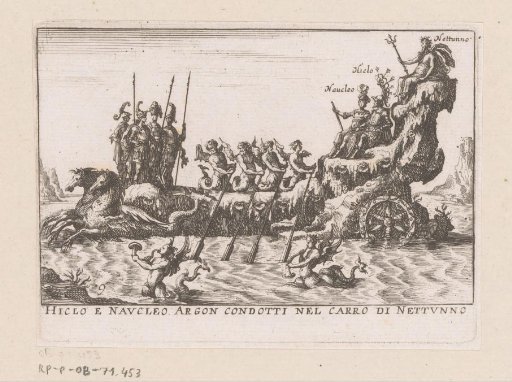 Ship with Hiclus and Naucleus in the chariot of Neptune
