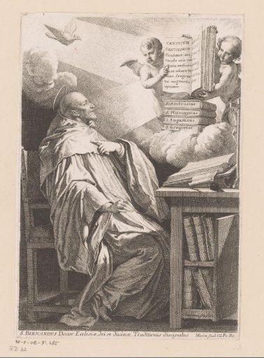 Saint Bernard at a Writing Desk