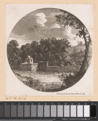 Landscape with a view of a wall