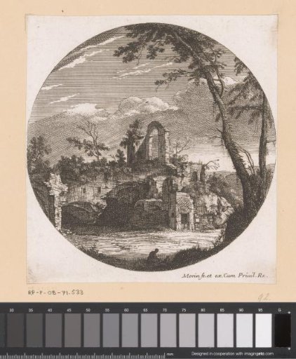 Landscape with ruins