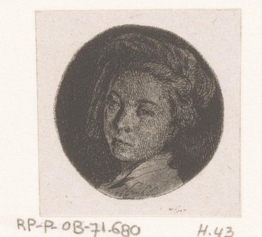 Head of a woman with a turban