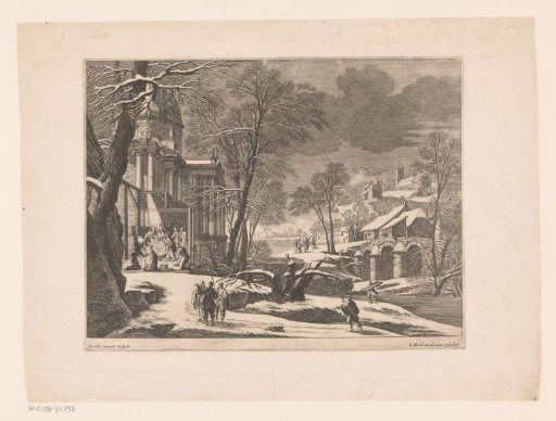 Winter Landscape with the Nativity of Christ