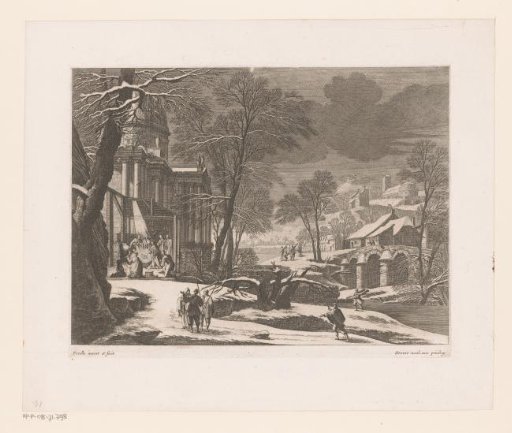 Winter Landscape with the Nativity of Christ
