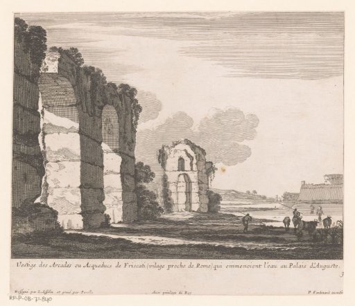 Landscape with ruins and cowherds
