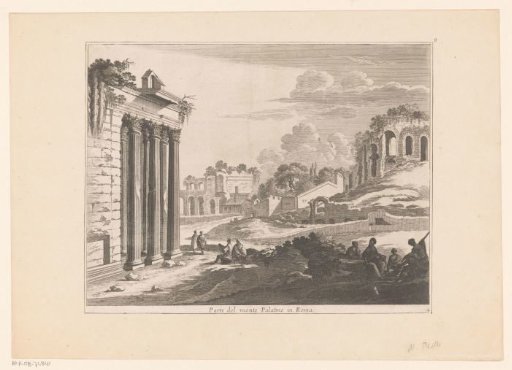 View of ruins on the Palatine