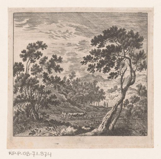Landscape with shepherds and a herd of cattle