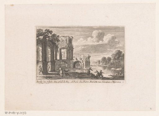 Ruin on a river
