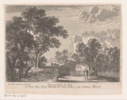 Landscape with a bridge