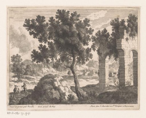 Landscape with a ruin with arches
