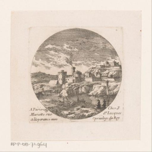 Fortress town with tower