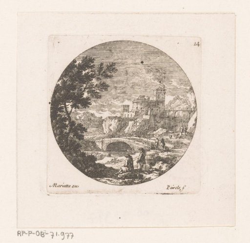 Bridge in front of a fortified structure