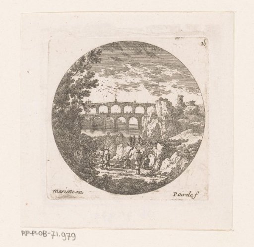 Landscape with aqueduct