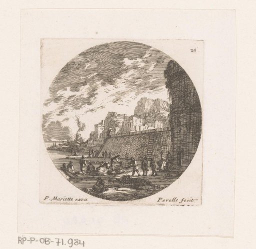 City View with a Moored Rowing Boat